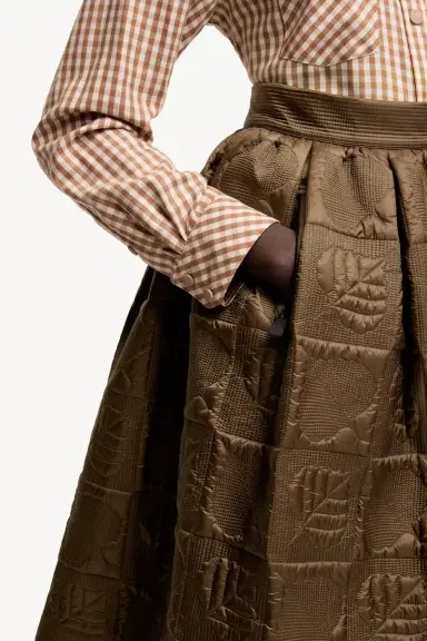 Moncler Grenoble Leaf-quilted Padded A-line Skirt | Thumbnail 7 Moncler Grenoble Leaf-quilted Padded A-line Skirt | Thumbnail 7