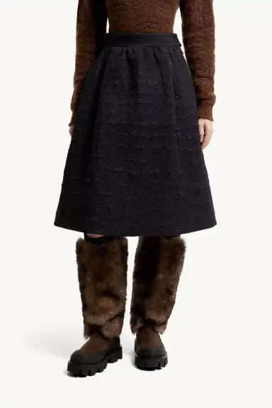 Moncler Grenoble Leaf-quilted Padded A-line Skirt | Thumbnail 5 Moncler Grenoble Leaf-quilted Padded A-line Skirt | Thumbnail 5