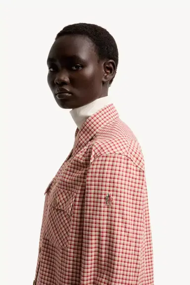 Moncler Grenoble Check Cotton Long Sleeve Shirt | Thumbnail 4 Moncler Grenoble Check Cotton Long Sleeve Shirt | Thumbnail 4