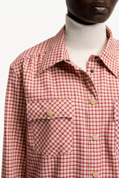 Moncler Grenoble Check Cotton Long Sleeve Shirt | Thumbnail 8 Moncler Grenoble Check Cotton Long Sleeve Shirt | Thumbnail 8