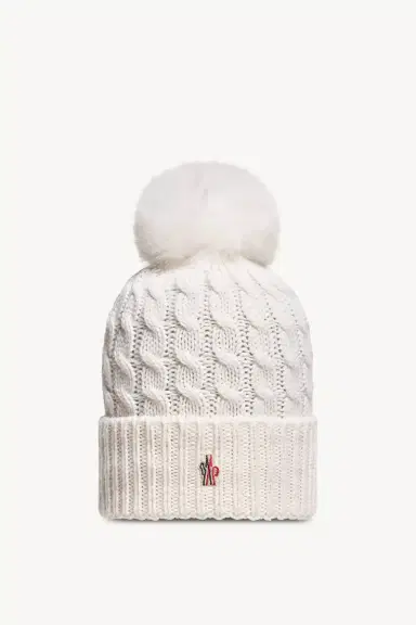 Moncler Grenoble Wool Beanie With Pom Pom | Thumbnail 2 Moncler Grenoble Wool Beanie With Pom Pom | Thumbnail 2