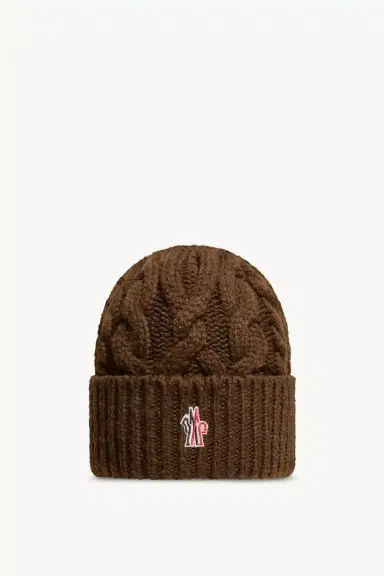 Moncler Grenoble Wool Blend Cable Knit Hat | Thumbnail 2 Moncler Grenoble Wool Blend Cable Knit Hat | Thumbnail 2