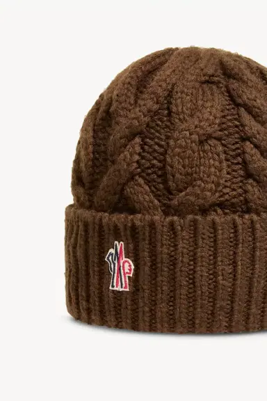 Moncler Grenoble Wool Blend Cable Knit Hat | Thumbnail 4 Moncler Grenoble Wool Blend Cable Knit Hat | Thumbnail 4