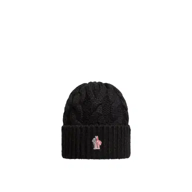Moncler Grenoble Wool Blend Cable Knit Hat | Thumbnail 1 Moncler Grenoble Wool Blend Cable Knit Hat | Thumbnail 1