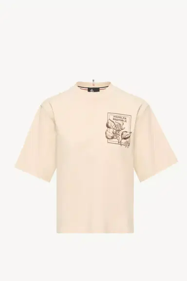 Moncler Grenoble Flower Print Cotton Blend T-shirt | Thumbnail 2 Moncler Grenoble Flower Print Cotton Blend T-shirt | Thumbnail 2