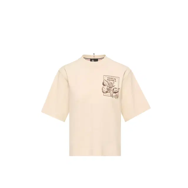 Flower Print Cotton Blend T-shirt Flower Print Cotton Blend T-shirt