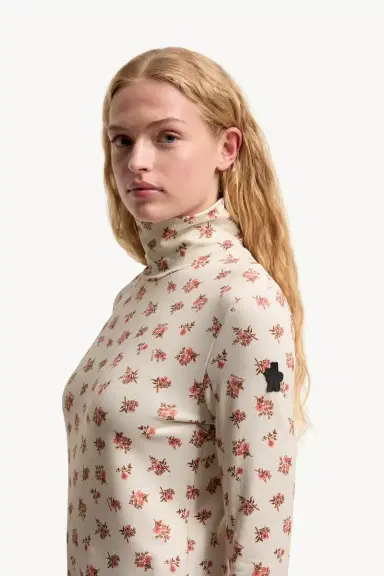 Moncler Grenoble Floral Print Turtleneck | Thumbnail 4 Moncler Grenoble Floral Print Turtleneck | Thumbnail 4