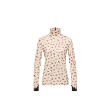 Moncler Grenoble Floral Print Turtleneck | Thumbnail 1 Moncler Grenoble Floral Print Turtleneck | Thumbnail 1