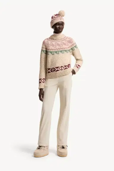 Moncler Grenoble Geometric Jacquard Wool Blend Sweater | Thumbnail 3 Moncler Grenoble Geometric Jacquard Wool Blend Sweater | Thumbnail 3