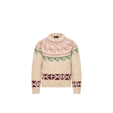 Moncler Grenoble Geometric Jacquard Wool Blend Sweater | Thumbnail 1 Moncler Grenoble Geometric Jacquard Wool Blend Sweater | Thumbnail 1