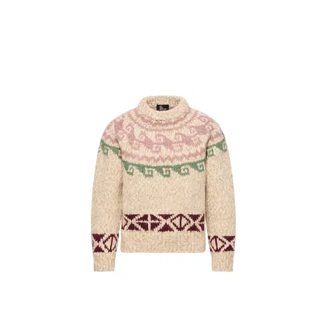 Geometric Jacquard Wool Blend Sweater Geometric Jacquard Wool Blend Sweater