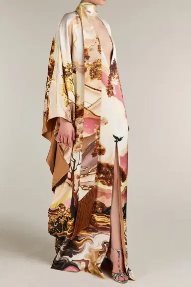 Mary Katrantzou Kira Abstract Print Kaftan Dress | Thumbnail 2 Mary Katrantzou Kira Abstract Print Kaftan Dress | Thumbnail 2