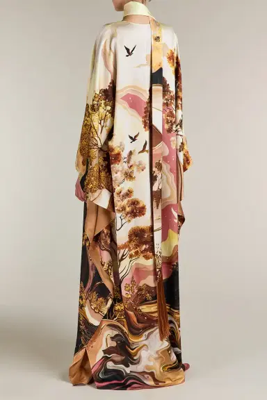 Mary Katrantzou Kira Abstract Print Kaftan Dress | Thumbnail 3 Mary Katrantzou Kira Abstract Print Kaftan Dress | Thumbnail 3