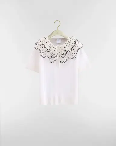 Dior Sweater with Ruffled Collar | Thumbnail 6 Dior Sweater with Ruffled Collar | Thumbnail 6