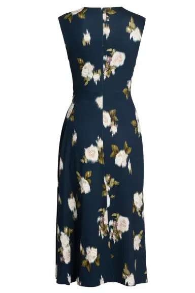 Erdem Floral Ponte Sleeveless Midi Dress | Thumbnail 2 Erdem Floral Ponte Sleeveless Midi Dress | Thumbnail 2