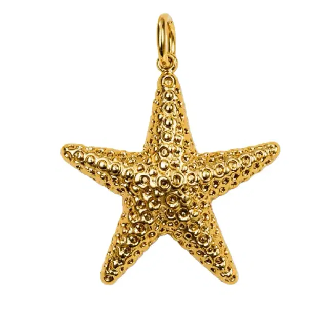 18K Gold Starfish Pendant 18K Gold Starfish Pendant