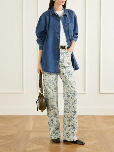 RRL Floral-print High-rise Straight-leg Jeans | Thumbnail 2 RRL Floral-print High-rise Straight-leg Jeans | Thumbnail 2