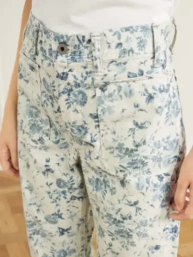 RRL Floral-print High-rise Straight-leg Jeans | Thumbnail 5 RRL Floral-print High-rise Straight-leg Jeans | Thumbnail 5