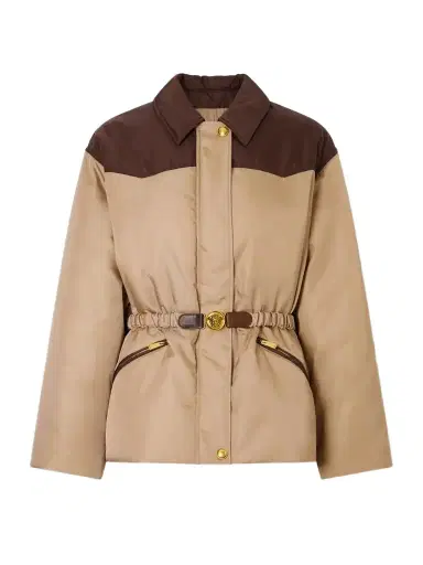 Versace Belted Padded Shell Jacket | Thumbnail 1 Versace Belted Padded Shell Jacket | Thumbnail 1