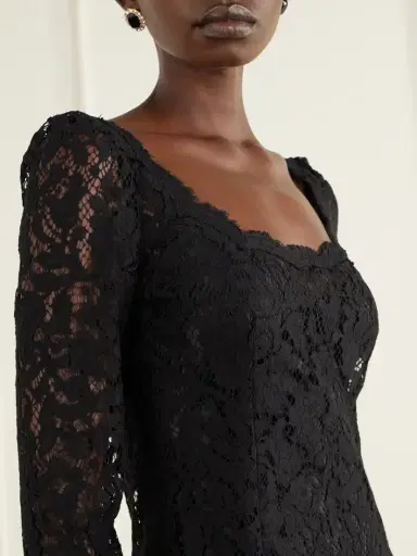 Dolce & Gabbana Corded Lace Mini Dress | Thumbnail 4 Dolce & Gabbana Corded Lace Mini Dress | Thumbnail 4