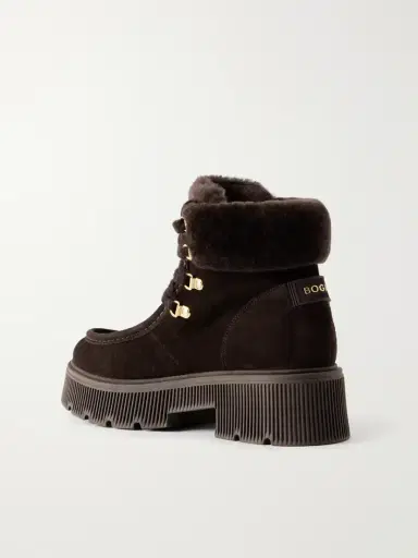 Bogner Turin 10 Suede And Wool-trimmed Ankle Boots | Thumbnail 3 Bogner Turin 10 Suede And Wool-trimmed Ankle Boots | Thumbnail 3