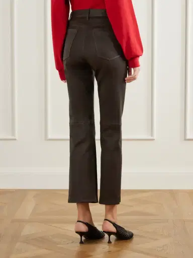 Joseph Duke Leather Cropped Flared Pants | Thumbnail 4 Joseph Duke Leather Cropped Flared Pants | Thumbnail 4