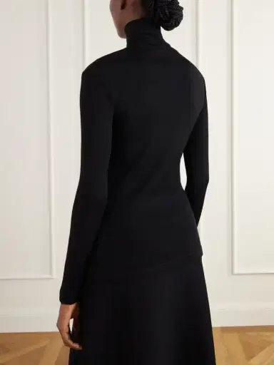 Max Mara Cono Wool-jersey Turtleneck Top | Thumbnail 4 Max Mara Cono Wool-jersey Turtleneck Top | Thumbnail 4