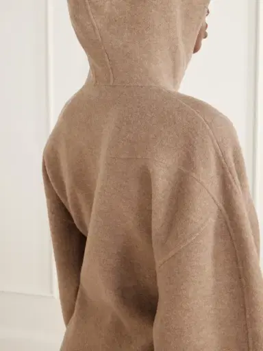Max Mara Filtro Hooded Wool And Cashmere-blend Zip-up Cardigan | Thumbnail 4 Max Mara Filtro Hooded Wool And Cashmere-blend Zip-up Cardigan | Thumbnail 4