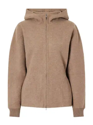 Max Mara Filtro Hooded Wool And Cashmere-blend Zip-up Cardigan | Thumbnail 1 Max Mara Filtro Hooded Wool And Cashmere-blend Zip-up Cardigan | Thumbnail 1