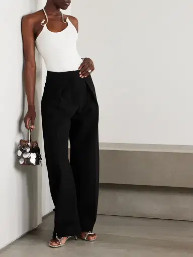 Jacquemus The Ovalo Pleated Crepe Pants | Thumbnail 2 Jacquemus The Ovalo Pleated Crepe Pants | Thumbnail 2