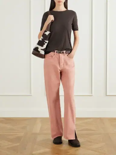 B SIDES Charlot Split Hem Mid-rise Wide-leg Jeans | Thumbnail 2 B SIDES Charlot Split Hem Mid-rise Wide-leg Jeans | Thumbnail 2