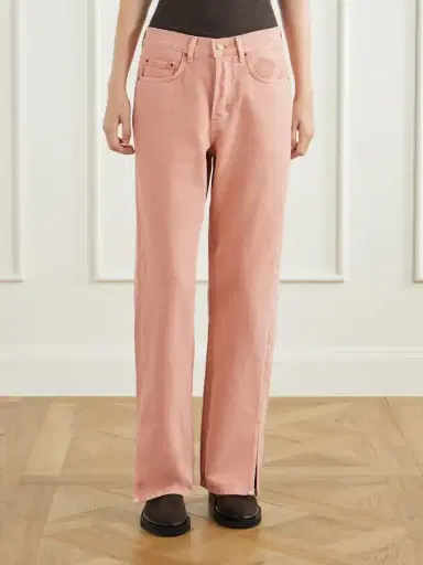 B SIDES Charlot Split Hem Mid-rise Wide-leg Jeans | Thumbnail 3 B SIDES Charlot Split Hem Mid-rise Wide-leg Jeans | Thumbnail 3