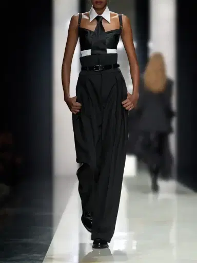 Dolce & Gabbana Cropped Paneled Satin Bustier Top | Thumbnail 5 Dolce & Gabbana Cropped Paneled Satin Bustier Top | Thumbnail 5