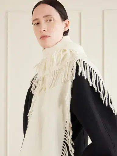 TOTEME Tasseled Cashmere Scarf | Thumbnail 2 TOTEME Tasseled Cashmere Scarf | Thumbnail 2