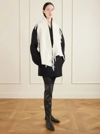 TOTEME Tasseled Cashmere Scarf | Thumbnail 3 TOTEME Tasseled Cashmere Scarf | Thumbnail 3
