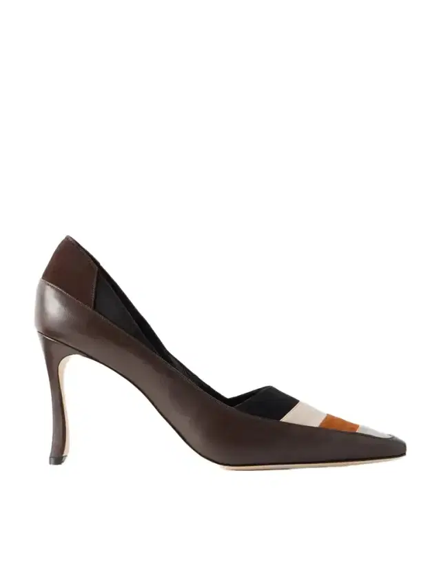 Soria 90 Suede-trimmed Leather Pumps Soria 90 Suede-trimmed Leather Pumps