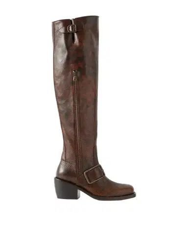 Dries Van Noten Leather Over-the-knee Boots | Thumbnail 1 Dries Van Noten Leather Over-the-knee Boots | Thumbnail 1