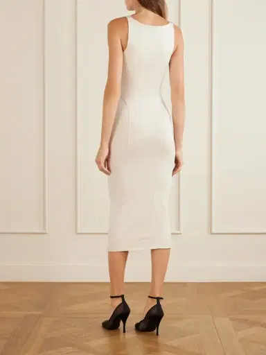 Alaïa Stretch-jersey Midi Dress | Thumbnail 4 Alaïa Stretch-jersey Midi Dress | Thumbnail 4