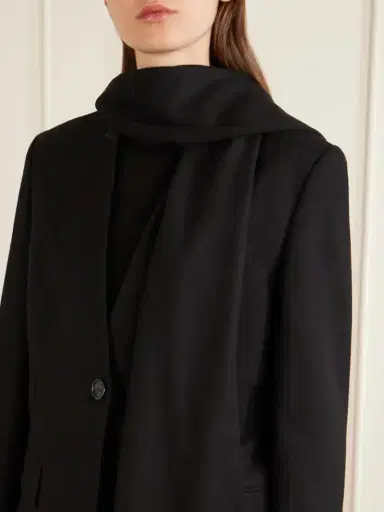 TOTEME Scarf-detailed Woven Blazer | Thumbnail 5 TOTEME Scarf-detailed Woven Blazer | Thumbnail 5