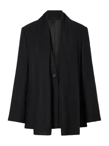 TOTEME Scarf-detailed Woven Blazer | Thumbnail 1 TOTEME Scarf-detailed Woven Blazer | Thumbnail 1