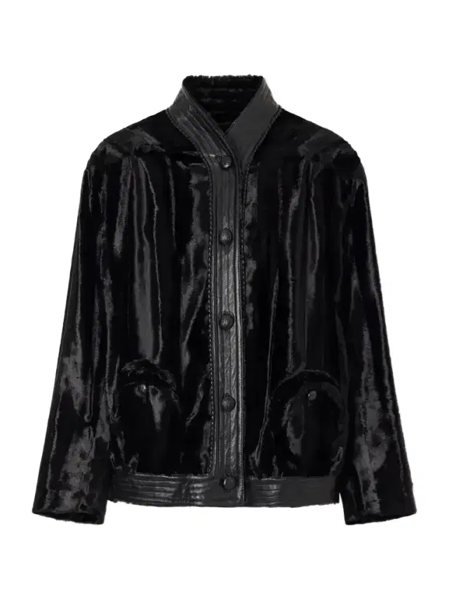 Coiba Leather-trimmed Velvet Jacket Coiba Leather-trimmed Velvet Jacket