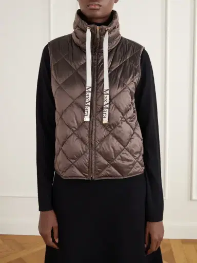 Max Mara Tregic Quilted Shell Down Vest | Thumbnail 3 Max Mara Tregic Quilted Shell Down Vest | Thumbnail 3