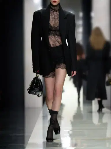 Dolce & Gabbana Chantilly Lace Turtleneck Blouse | Thumbnail 6 Dolce & Gabbana Chantilly Lace Turtleneck Blouse | Thumbnail 6