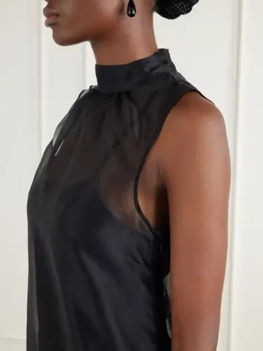 Staud Albee Feather-trimmed Silk Mini Dress | Thumbnail 5 Staud Albee Feather-trimmed Silk Mini Dress | Thumbnail 5