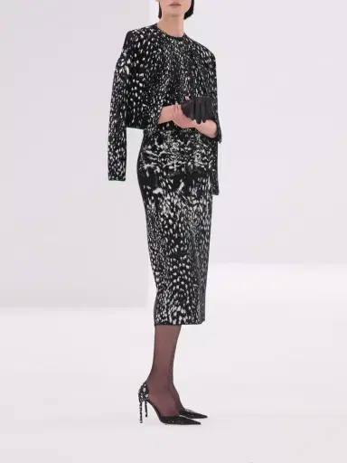 Tom Ford Animal-jacquard Velvet Cardigan | Thumbnail 5 Tom Ford Animal-jacquard Velvet Cardigan | Thumbnail 5