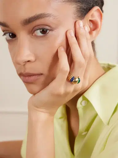 Stephanie Windsor + Boucheron Vintage 1970s Gold Enamel Ring | Thumbnail 2 Stephanie Windsor + Boucheron Vintage 1970s Gold Enamel Ring | Thumbnail 2
