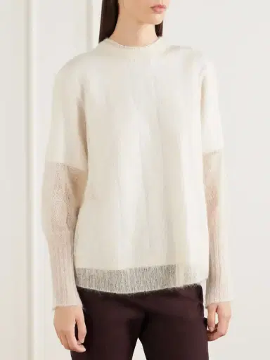 Joseph Delfina Mohair And Silk-blend Sweater | Thumbnail 3 Joseph Delfina Mohair And Silk-blend Sweater | Thumbnail 3