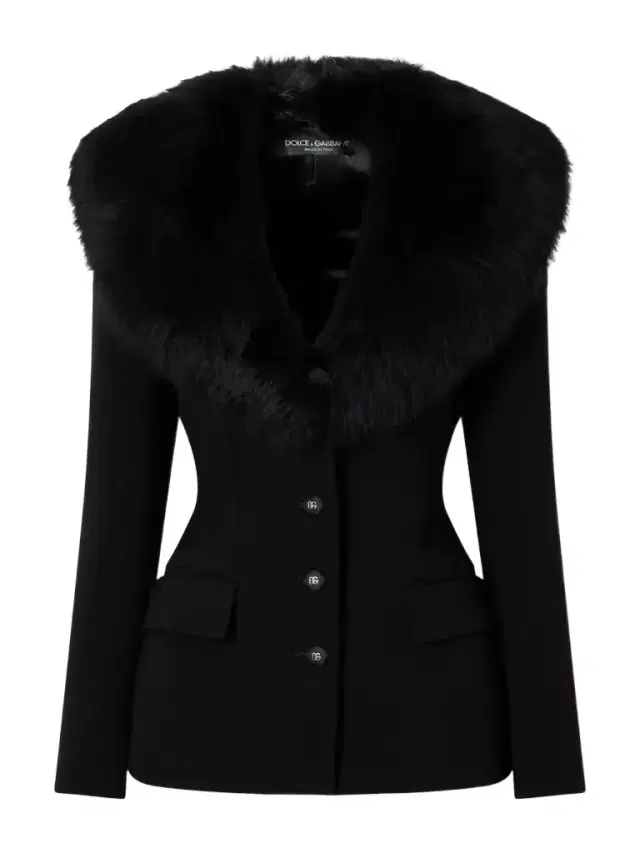 Peplum Plush-trimmed Wool-blend Jacket Peplum Plush-trimmed Wool-blend Jacket
