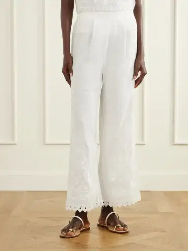 Eres Albatre Embroidered Linen Straight-leg Pants | Thumbnail 3 Eres Albatre Embroidered Linen Straight-leg Pants | Thumbnail 3