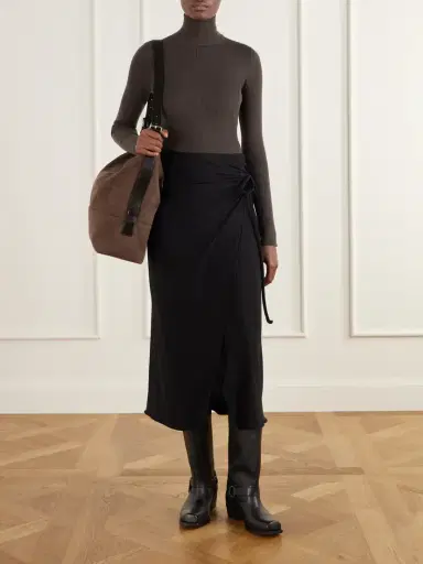 Max Mara Cavallo Ribbed Wool Turtleneck | Thumbnail 2 Max Mara Cavallo Ribbed Wool Turtleneck | Thumbnail 2